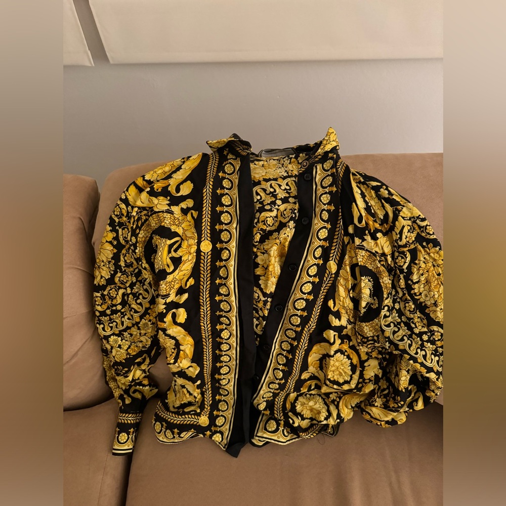 Authentic Versace Button Down Top